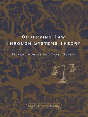 cover image of Observing Law through Systems Theory
